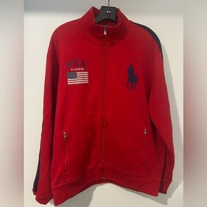 Ralph Lauren Polo Red Fleece Zip Up